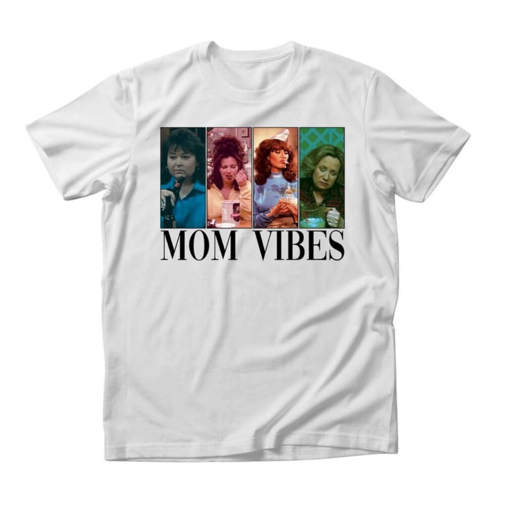 Men new mom vibes t shirt